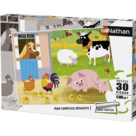 Puzzle mes amis de la ferme 30 pcs