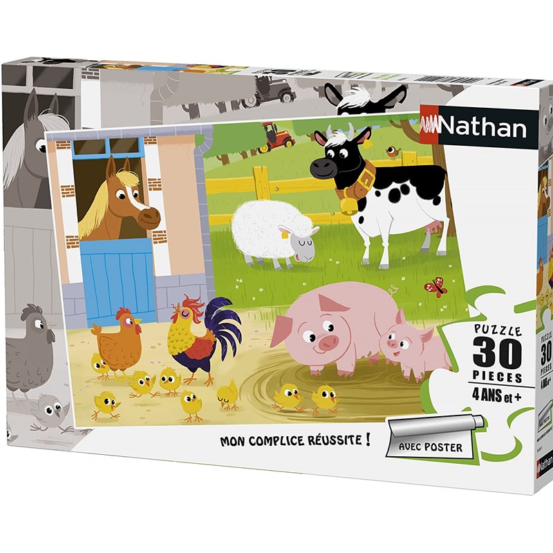 Puzzle mes amis de la ferme 30 pcs