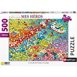 Puzzle le monde des smileys 500 pcs