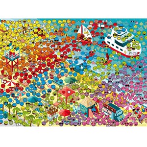 Puzzle le monde des smileys 500 pcs
