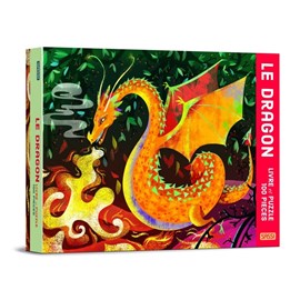 Le dragon - livre et puzzle 100 pcs