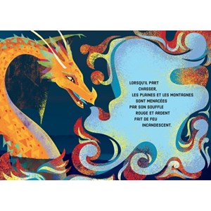Le dragon - livre et puzzle 100 pcs