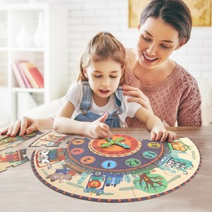 Puzzle auto-correcteur horloge