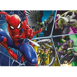 Puzzle spiderman contre les méchants 45