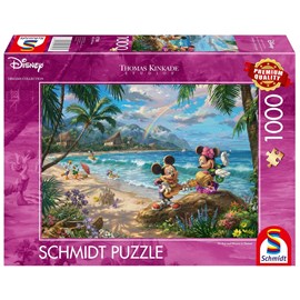 Puzzle mickey et minnie à hawaï 1000 p