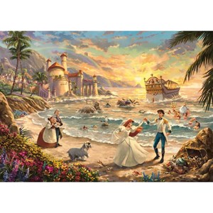 Puzzle mariage de la petite sirène 1000