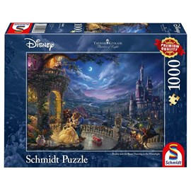Puzzle la belle et la bête au clair de