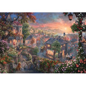 Puzzle la belle et le clochard 1000 pcs