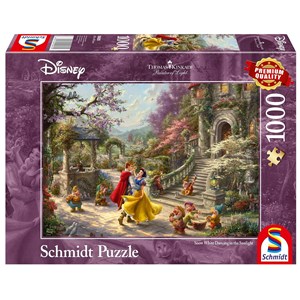 Puzzle blanche neige et le prince 1000 p