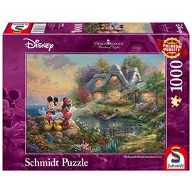 Puzzle mickey et minnie amoureux 1000 pc