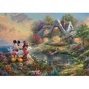 Puzzle mickey et minnie amoureux 1000 pc