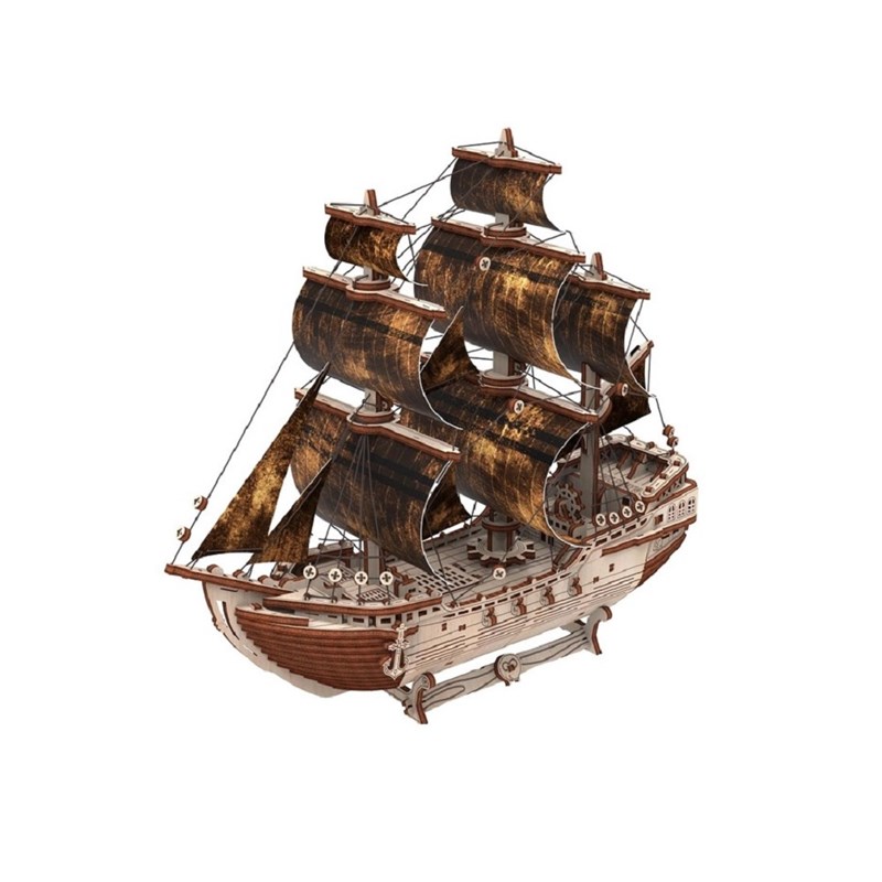 Puzzle 3d bateau pirate