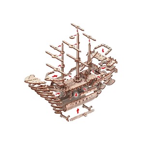 Puzzle 3d bateau pirate