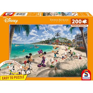 Puzzle mickey et minnie en floride 200 p