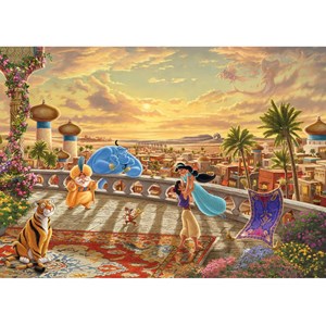 Puzzle aladdin et jasmine dansent 1000 p