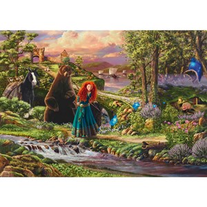 Puzzle rebelle princesse mérida 1000 pc