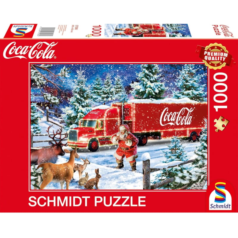 Puzzle camion de noël coca cola 1000 pc
