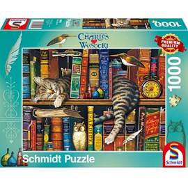Puzzle frédéric le chat lettré 1000 p