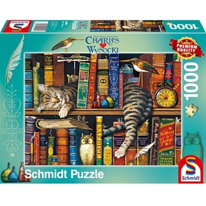 Puzzle frédéric le chat lettré 1000 p