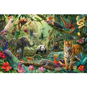 Puzzle les animaux de la jungle 100 pcs