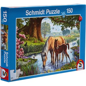 Puzzle chevaux dans le ruisseau 150 pcs