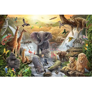 Puzzle animaux en afrique 60 pcs