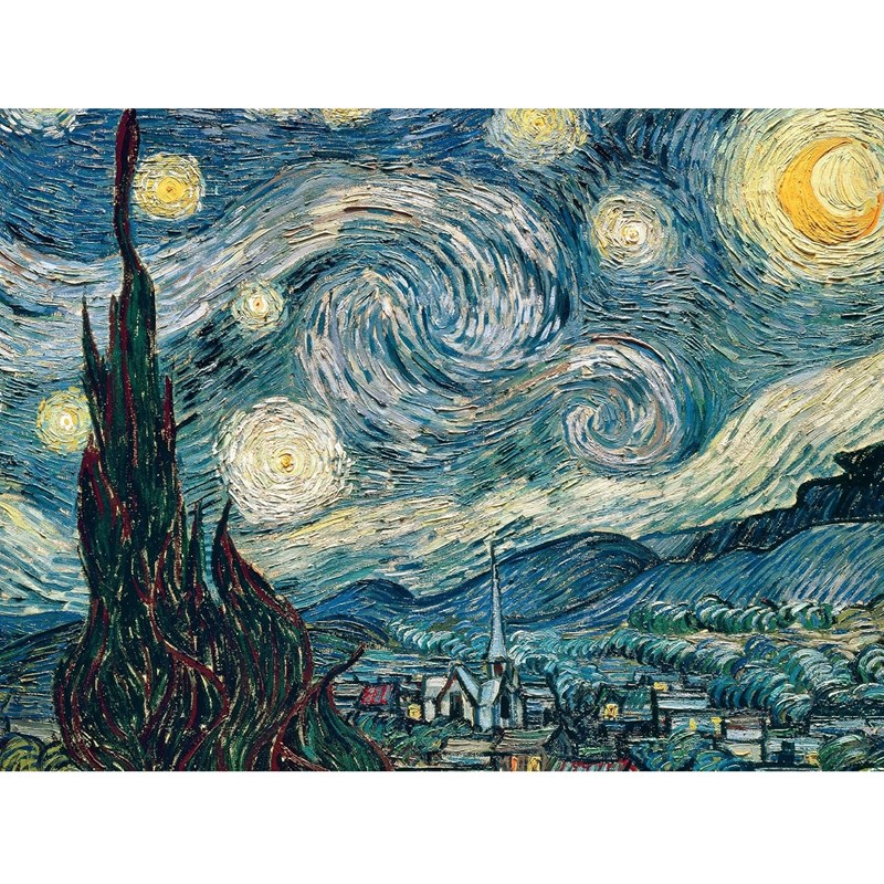 Puzzle la nuit étoilée van gogh 1500 p