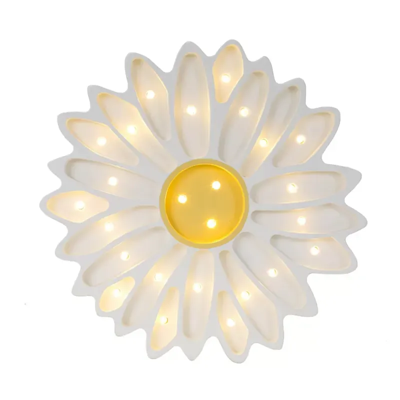 Lampe veilleuse marguerite blanche (Little Lights) - Image 1