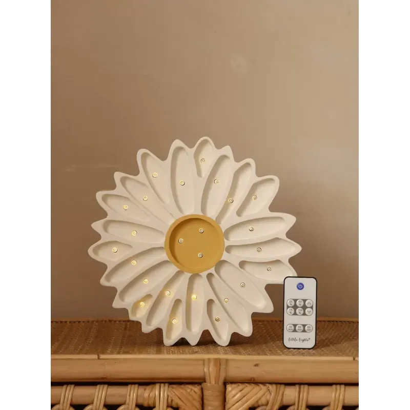 Lampe veilleuse marguerite blanche (Little Lights) - Image 3