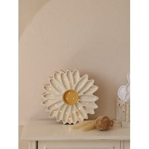 Lampe veilleuse marguerite blanche