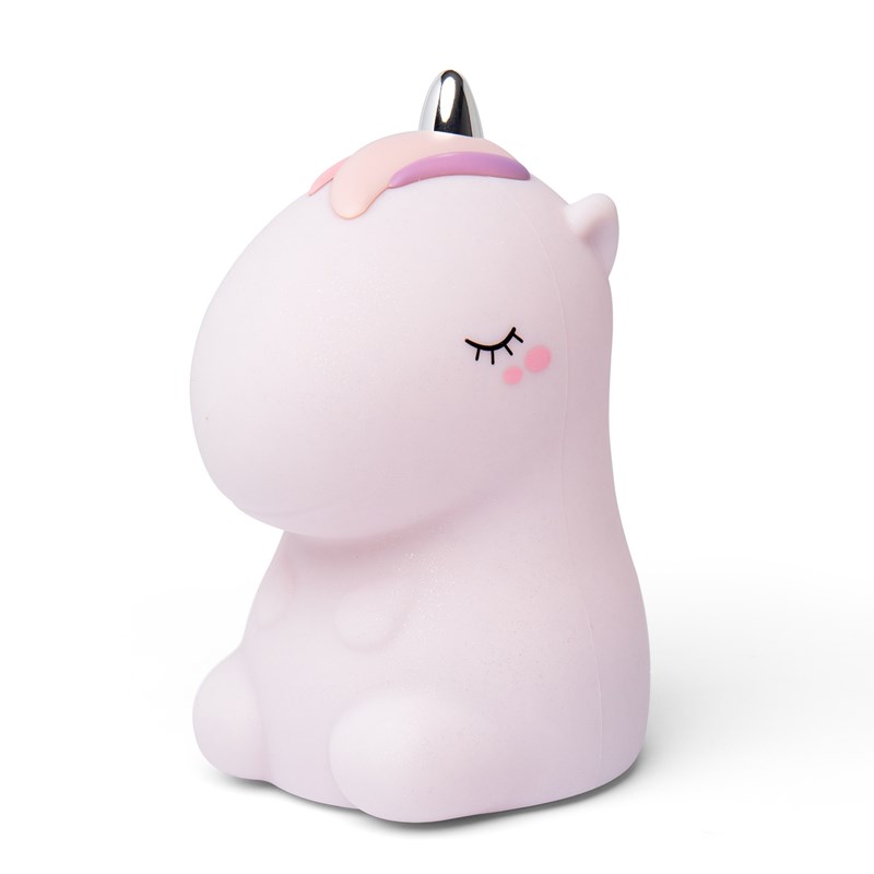 Veilleuse licorne rose pailletée avec t