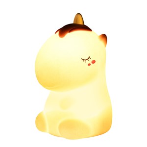 Veilleuse licorne rose pailletée avec t