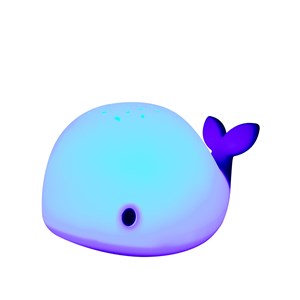 Veilleuse baleine bleue avec télécomma