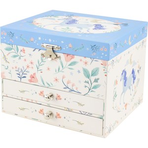 Coffre à bijoux musical licorne