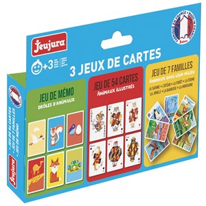 Coffret 3 jeux de cartes
