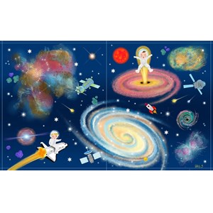 400 autocollants l'espace