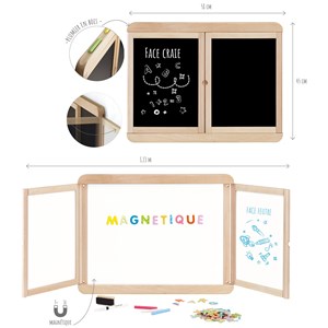 Tableau mural triptyque magnétique