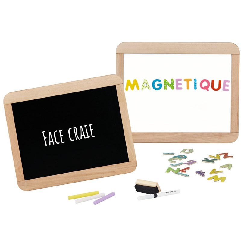 Ardoise d'écolier en bois