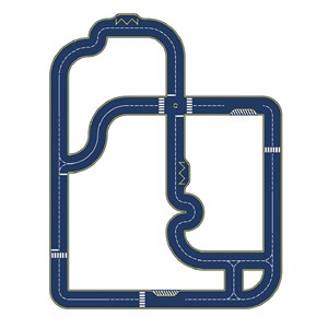 Circuit réversible avec 2 voitures