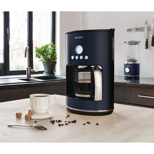 Terraillon - New moon - cafetière filtre bleu