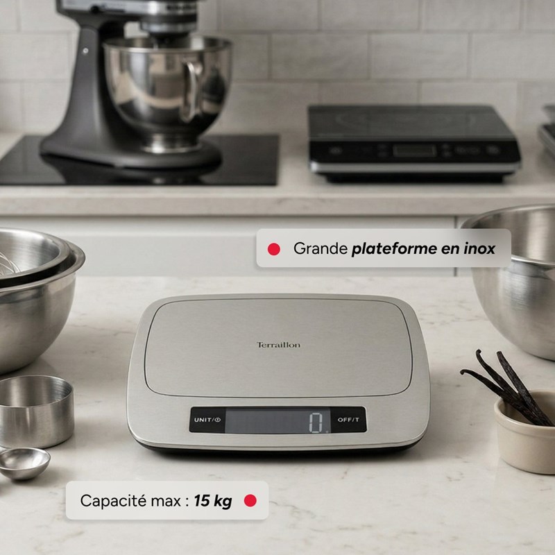 My cook 15 inox - balance de cuisine (Terraillon) - Image 2