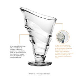 Lot de 6 coupes à dessert hautes