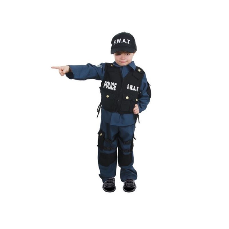 Chaks - Déguisement policier 116 cm