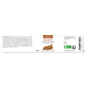 Bois de hô - huile essentielle bio - 5ml garantie chromacert® - chémotypée & int