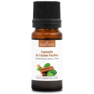 Cannelle de ceylan feuilles - huile essentielle bio - 10ml garantie chromacert®