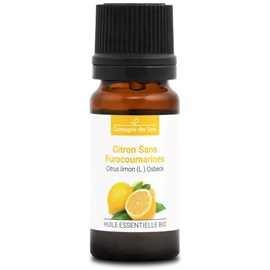 Citron sans furocoumarines - huile essentielle bio - 10ml garantie chromacert® -