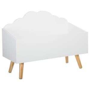 Coffre pour enfant nuage l.58 cm blanc