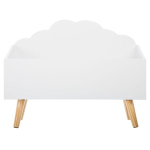 Coffre pour enfant nuage l.58 cm blanc