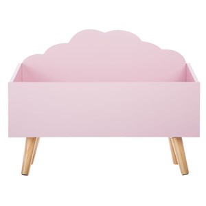 Coffre pour enfant nuage l.58 cm rose