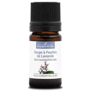 Sauge à feuilles de lavande - huile essentielle bio - 5ml garantie chromacert® -